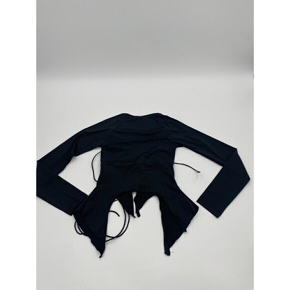 Cape Clique Black Crop Top Drawstring Women Small - Picture 5 of 15